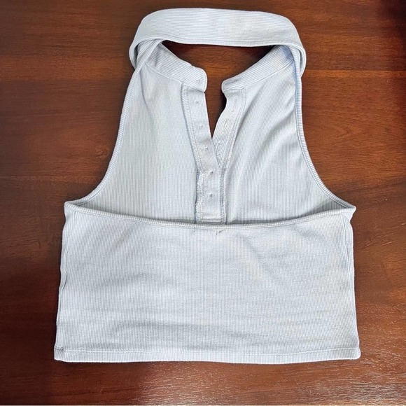 Garage Blue Polo Halter Top - Picture 2 of 4